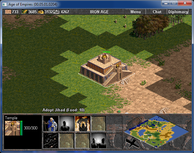 Different Temple with placeholder tech icons. The Temple techs don't say "Research," rather "Adopt." Different Temple with placeholder tech icons. The Temple techs don't say "Research," rather "Adopt."