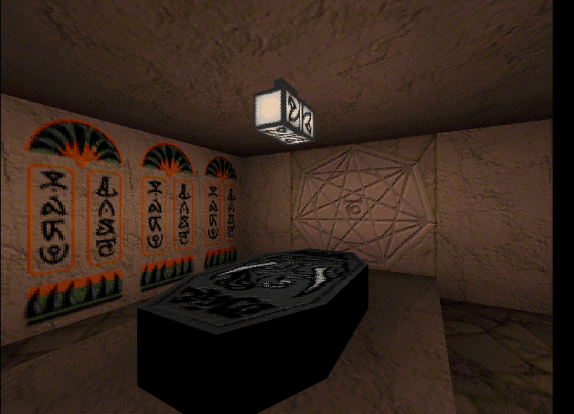 Coffin in left wing. Coffin in left wing.