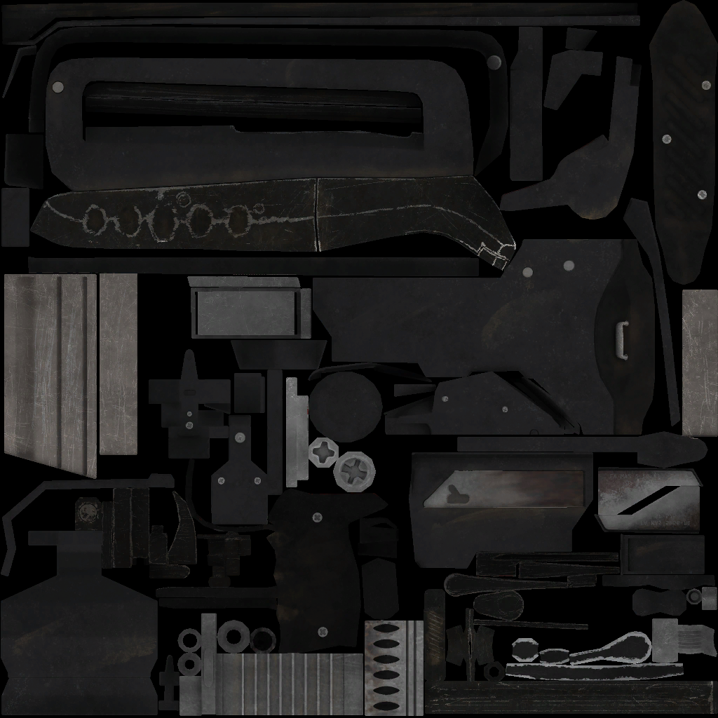 The FAMAS with darker metallic parts, no scope, and no 33rd emblem. The FAMAS with darker metallic parts, no scope, and no 33rd emblem.