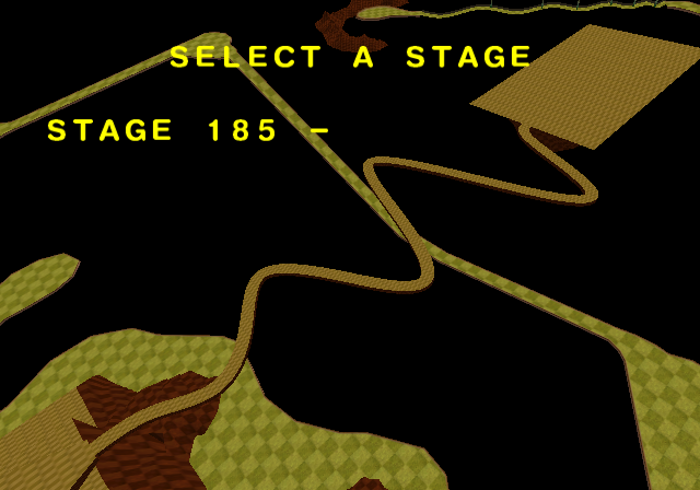 At the top is a curvy bridge which marks the end of the level. At the top is a curvy bridge which marks the end of the level.