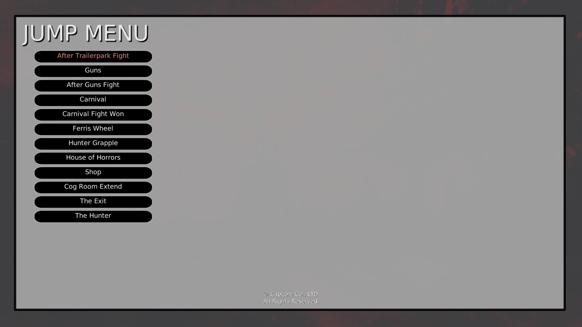 Jump Menu - Mission 1: Found