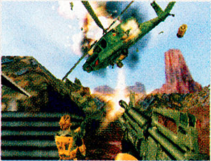 Gina and Colette fight an Apache in a garbage dump.