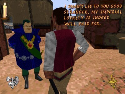 An E3 demonstration of the Talking functionality. Richton never appears here in the final game.