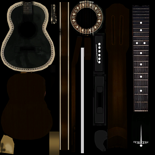 Dark acoustic guitar.