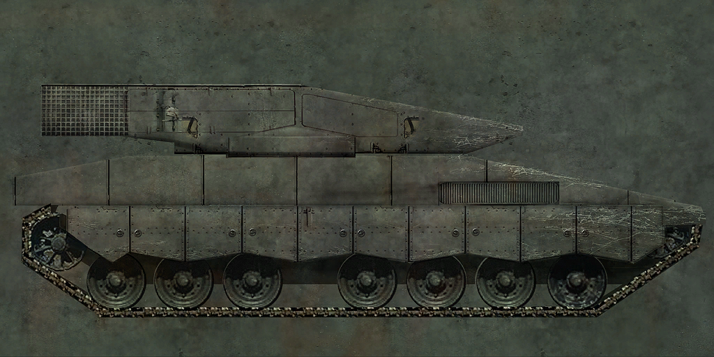 Larger version of grey tank.