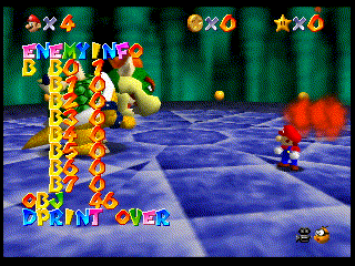 Unused Bowser debug action, enabled by DEBUGSW.