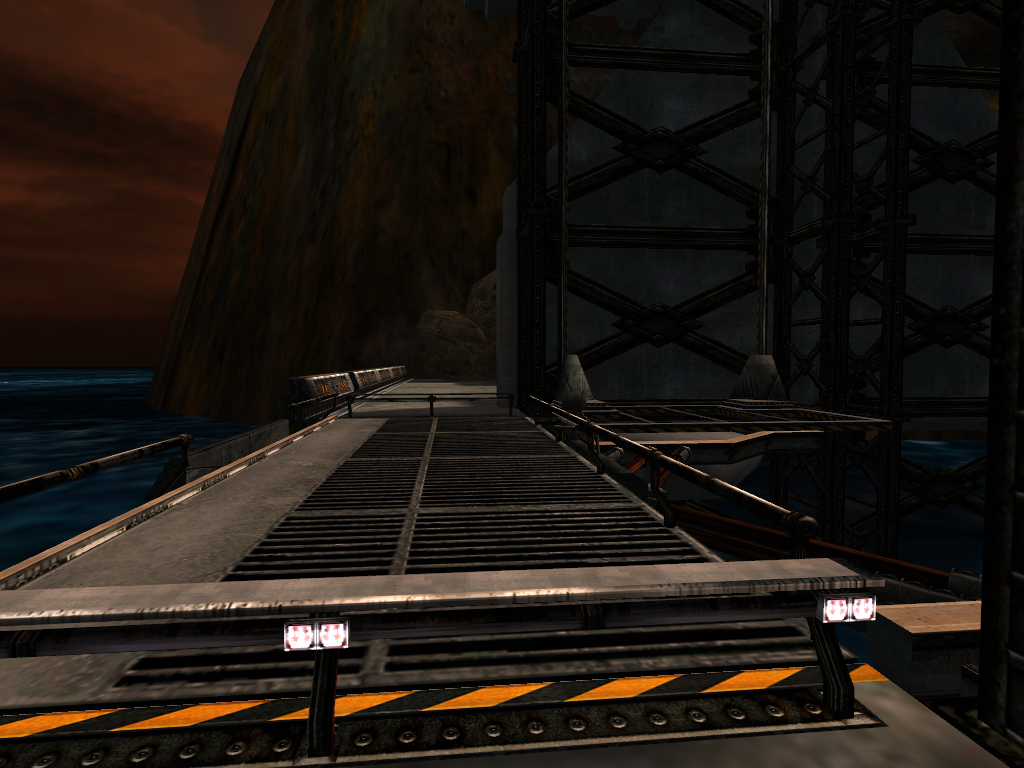 The elevator connecting the left and right docks. The elevator connecting the left and right docks.