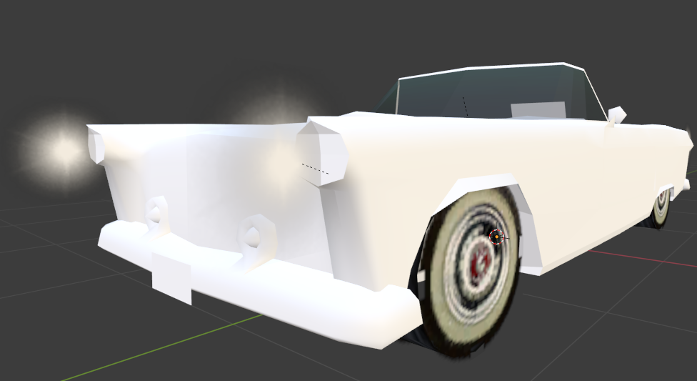Front quarters view of the model.
