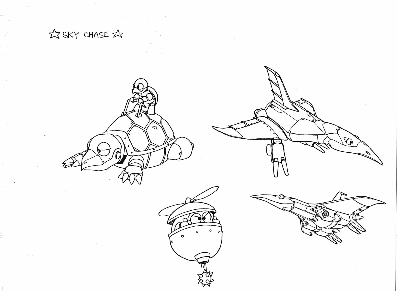 Sky Chase Zone badniks (Turtloids/Dawson, Nebula/Potosu, Balkiry/Valkyn). Sky Chase Zone badniks (Turtloids/Dawson, Nebula/Potosu, Balkiry/Valkyn).