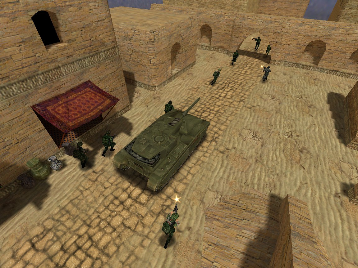 Ditto, soldiers and a tank. Ditto, soldiers and a tank.