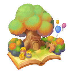 The 100 Acre Wood world icon from Kingdom Hearts II. The 100 Acre Wood world icon from Kingdom Hearts II.
