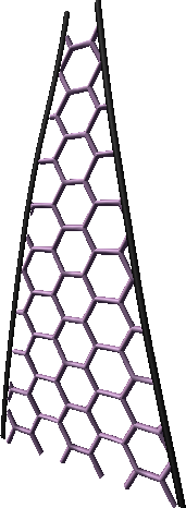 A hexagon-patterned net. A hexagon-patterned net.