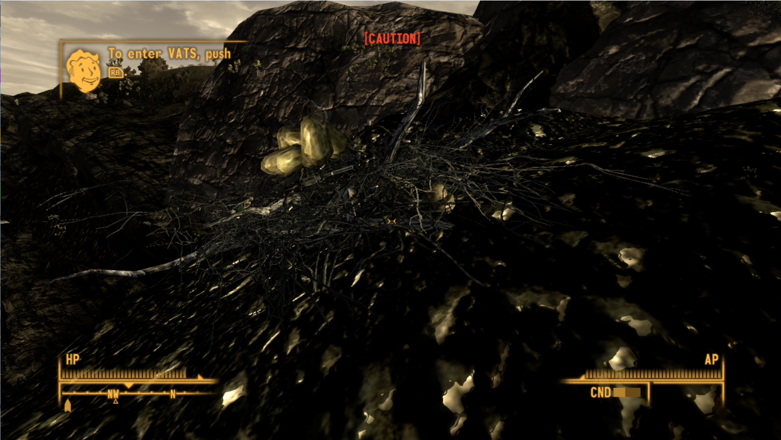 An odd nest containing random loot.