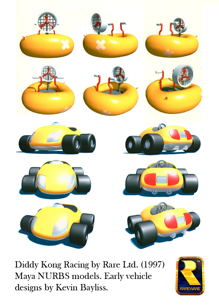 Racecar and hovercraft