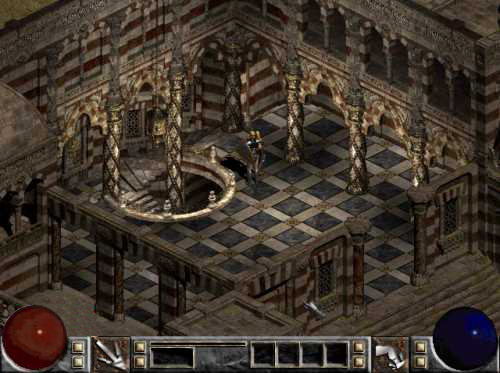 Old interface. Kick skill. The prince and his guards don't seem to be present.