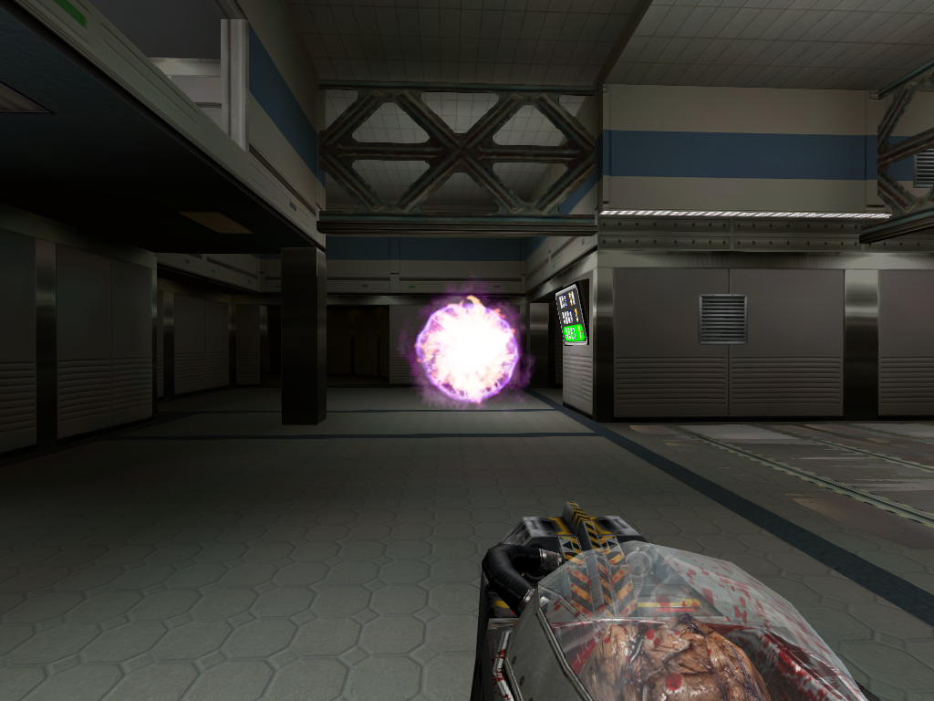 The Shrinker's primary fire.