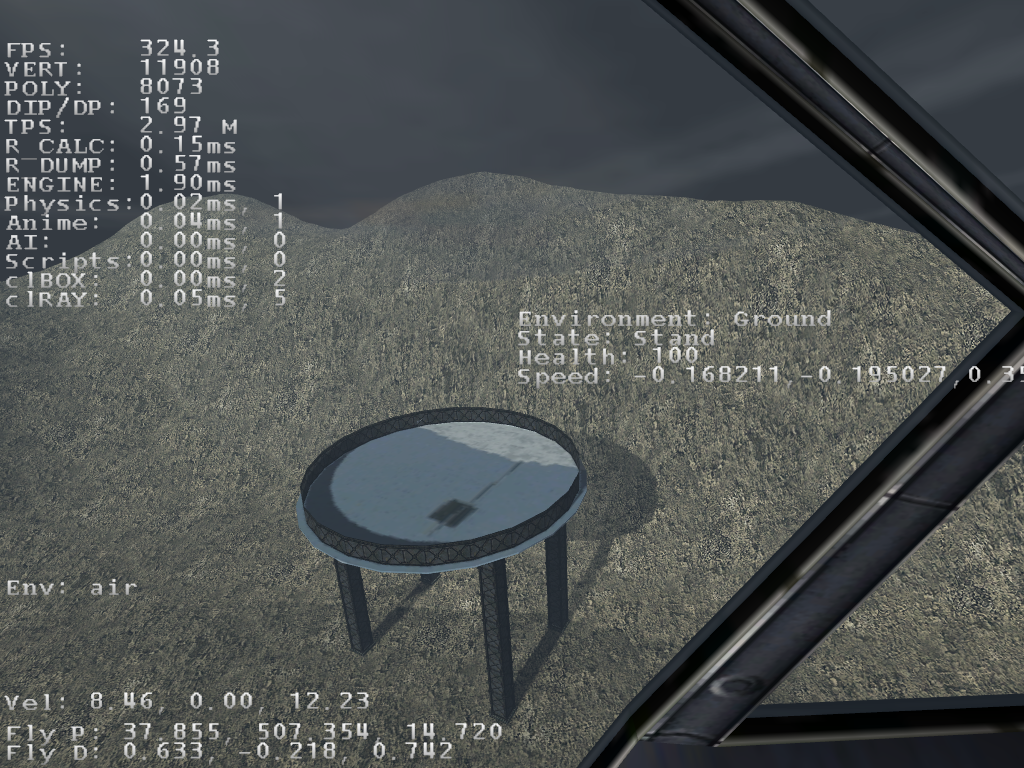 Landing pad from a distance. Landing pad from a distance.