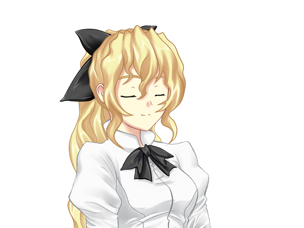 A smiling Lilly, to contrast the crying one.