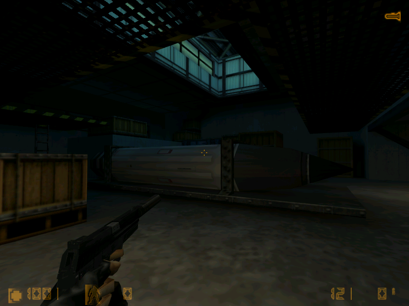 Inside the first warehouse.