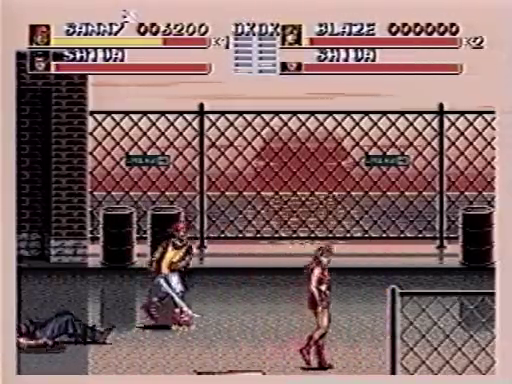 Prototype Stage 1-3 sunset background. (in motion on the Sega Video Magazine January 1994)