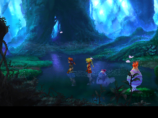 Scene 1: Serge and friends run through Shadow Forest and are confronted by Zoah.