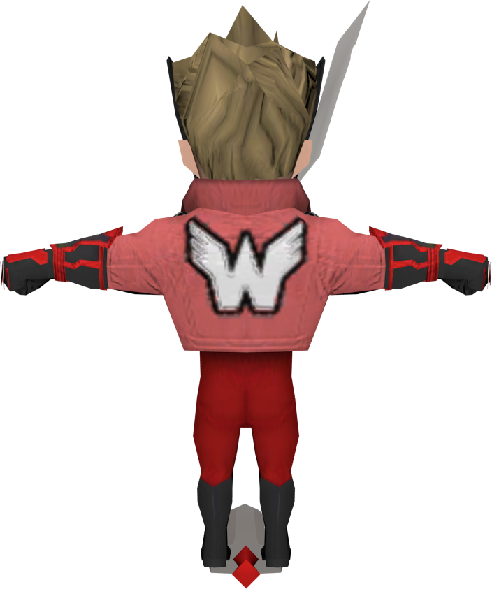 The back of early Wonder Red, featuring an early version of the Wonderful 100/101 logo.