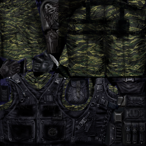 GIGN jungle-camo body.