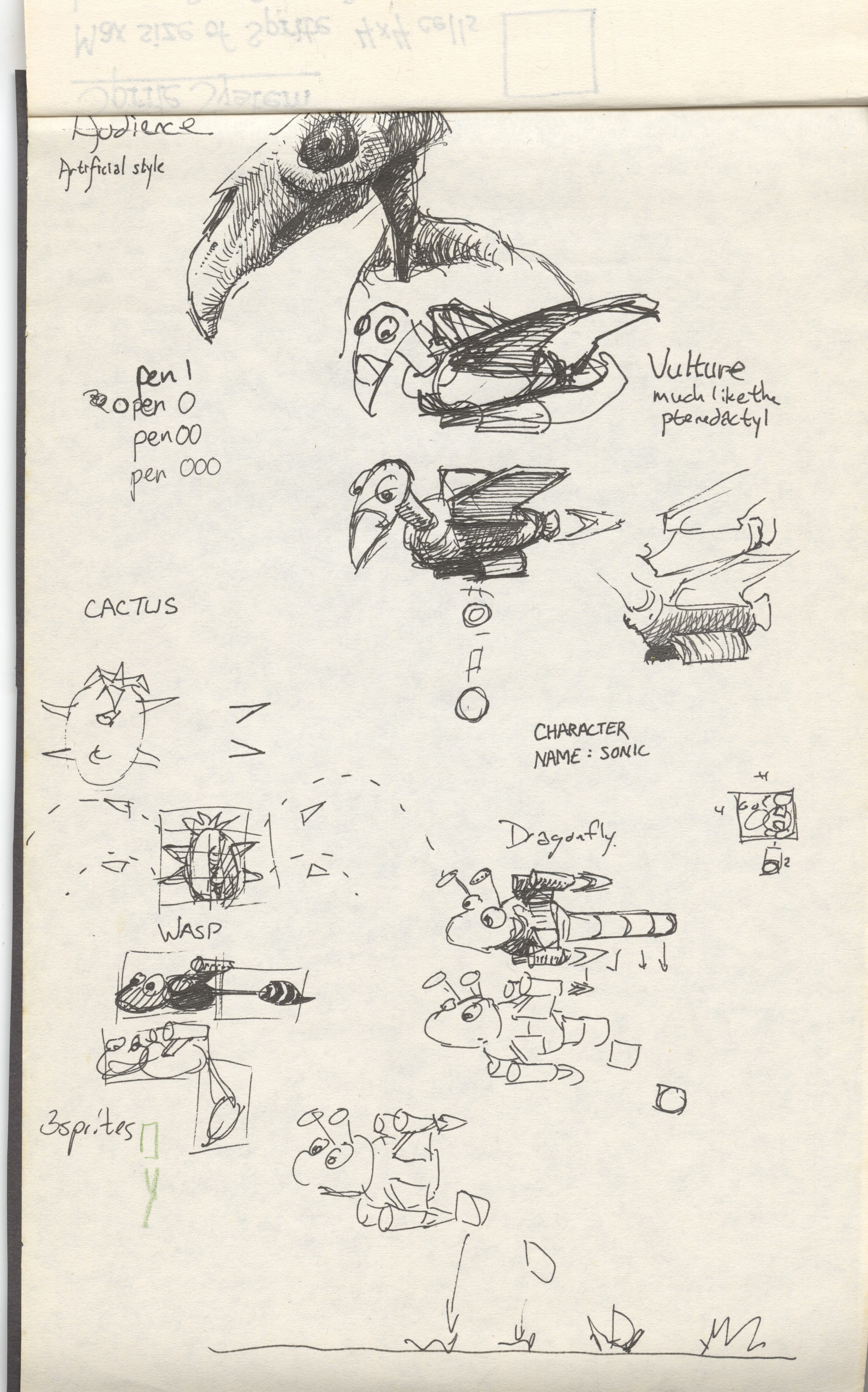 Vulture/Pterodactyl and Exploding Cactus Vulture/Pterodactyl and Exploding Cactus