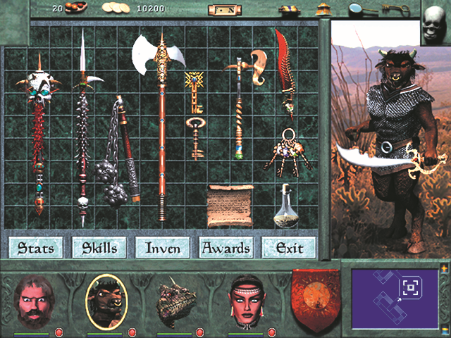 Early screenshot featuring unused keys.