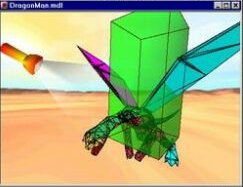 Pre-release screenshot of an untextured Dragonman in the model viewer. Pre-release screenshot of an untextured Dragonman in the model viewer.