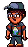 Mike talking in the SNES version.