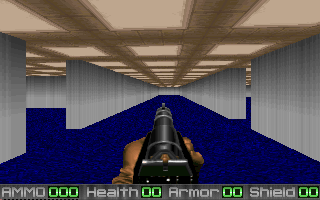 The end of the main corridor. It's a dead end, but two more side rooms are available to explore. The end of the main corridor. It's a dead end, but two more side rooms are available to explore.