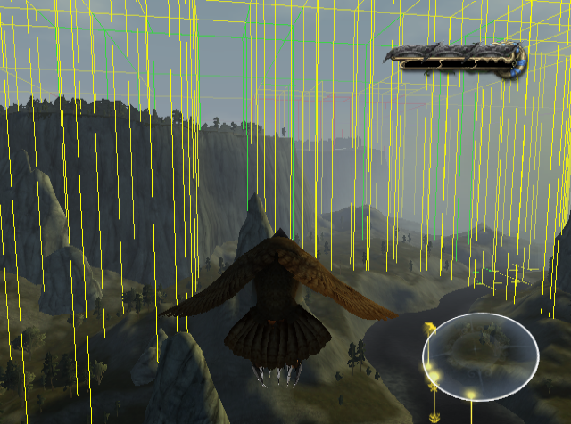 The Debug Entity Volumes display.