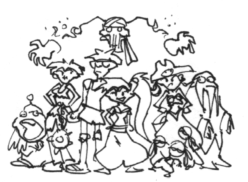 Rough sketch of the gang Rough sketch of the gang