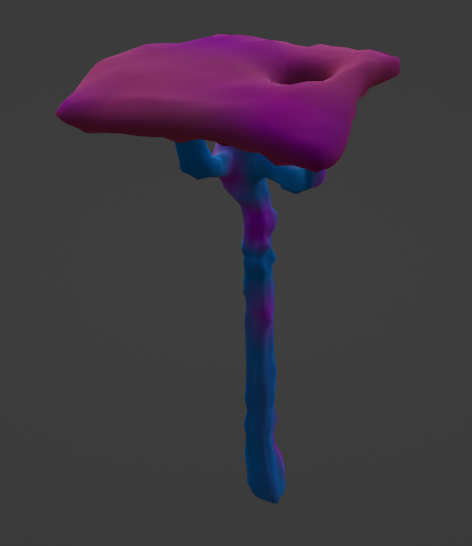 Unused sponge tree variant model for Airborne within game files.
