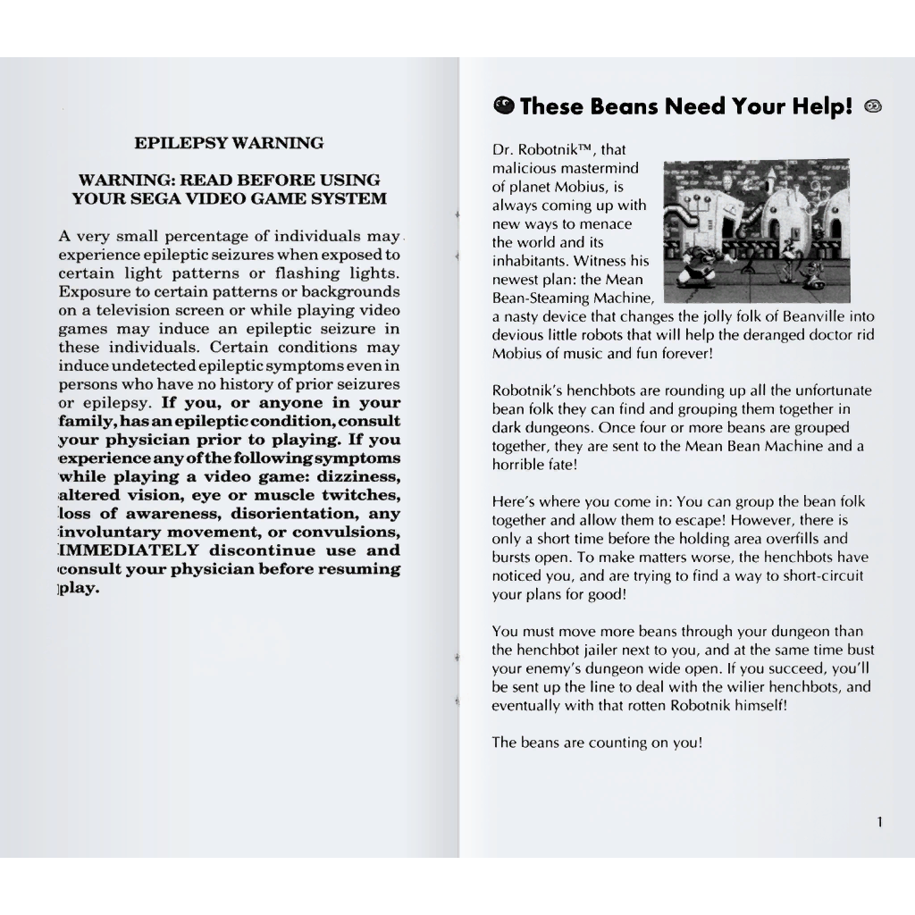 a_tga.tpl - The first 2 pages of Dr. Robotnik's Mean Bean Machine's manual in .tga format.