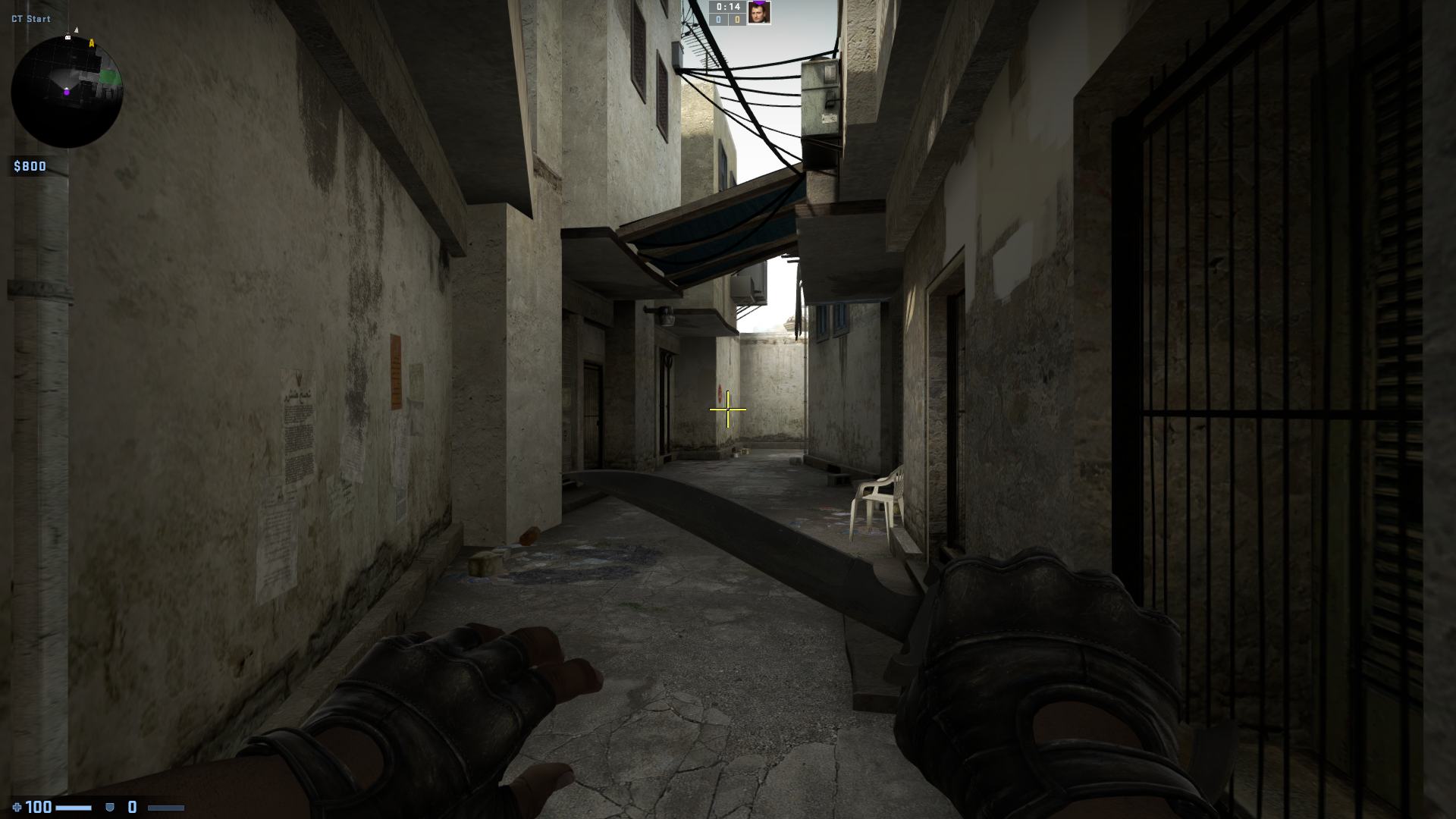 A part of de_dust's alleyway in Shortdust. A part of de_dust's alleyway in Shortdust.
