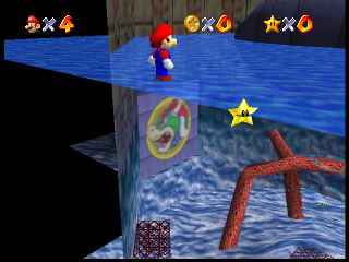 Star 5 (has empty coordiantes). The note beside it interestingly reads "UFO_catcher", possibly implying a mission involving claw cranes was once planned for the submarine area. To go with this, a name belonging to a removed water related object found in sm64/include/tagdecode.h reads e_ufo. It's possible the crane idea later evolved into the moving poles used for the 8 Red Coin Star in the final. Star 5 (has empty coordiantes). The note beside it interestingly reads "UFO_catcher", possibly implying a mission involving claw cranes was once planned for the submarine area. To go with this, a name belonging to a removed water related object found in sm64/include/tagdecode.h reads e_ufo. It's possible the crane idea later evolved into the moving poles used for the 8 Red Coin Star in the final.