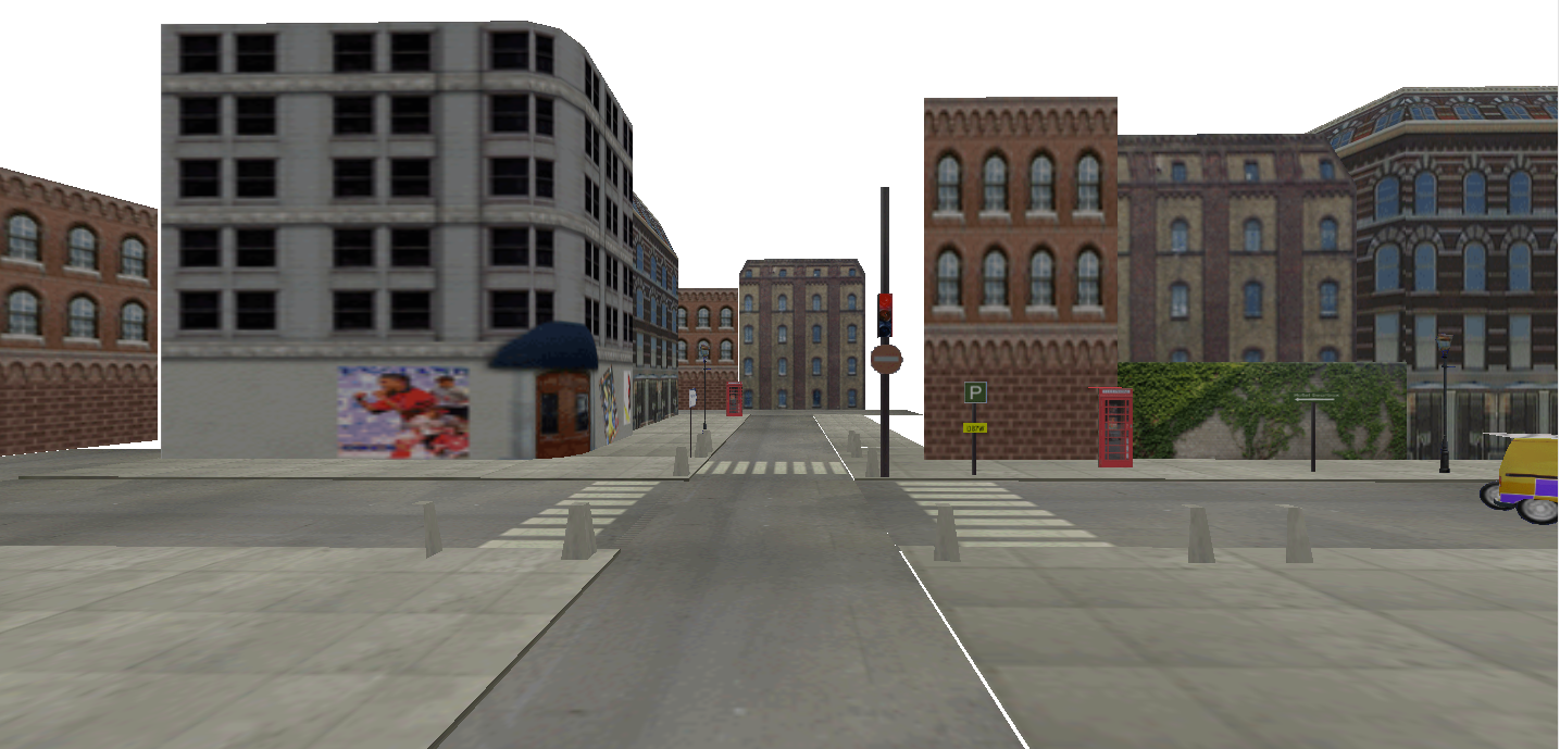 View of the left street. View of the left street.