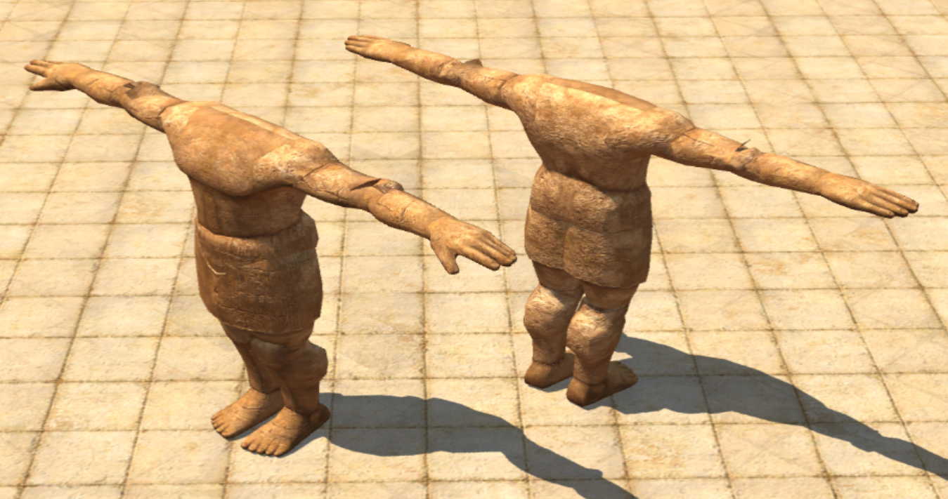 Possessed by Telkine Statue mesh in the Editor, variation one