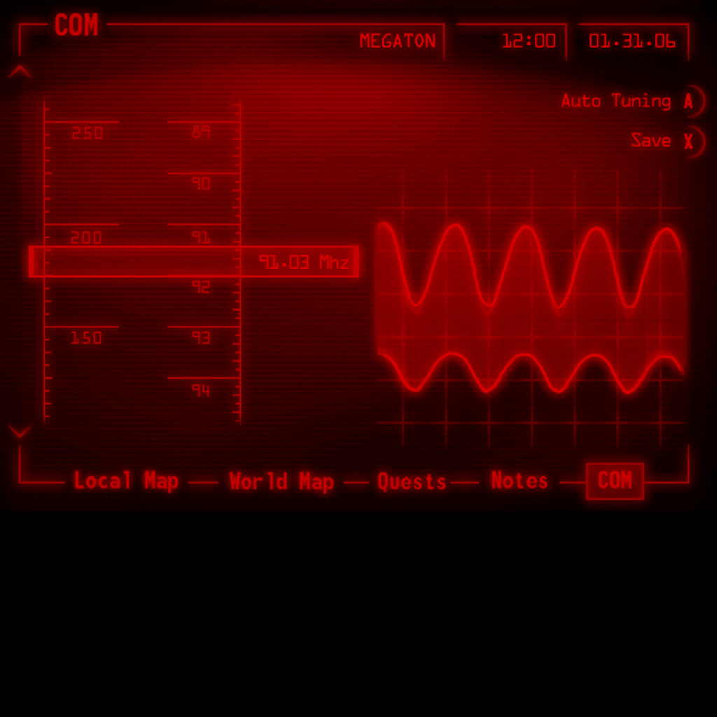 Note that the radio is tuned to frequencies, rather than selecting from a list of stations. Note that the radio is tuned to frequencies, rather than selecting from a list of stations.