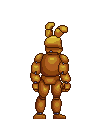 An animation of Spring Bonnie busy interacting with something.