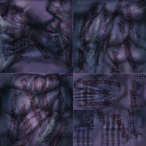 Giant form Zanza's body. Giant form Zanza's body.
