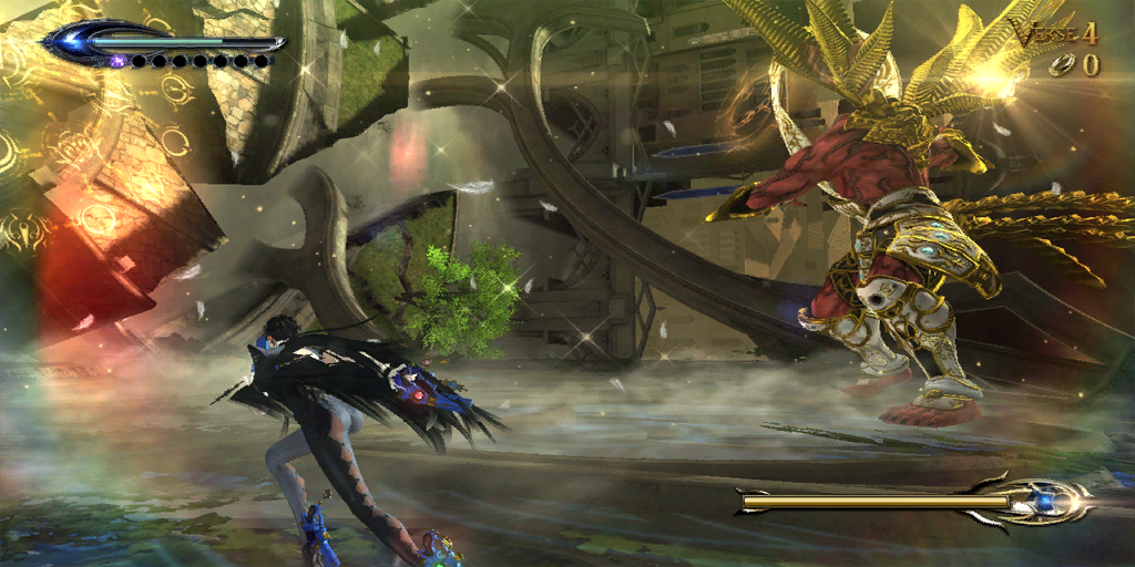 Valiance uses the lesser-ranked Angels' HP bar. The battle is also Verse 4 of the Chapter, when in the final it is Verse 7.