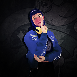 Graphic render of a pose called Hush, codenamed as Shhh Graphic render of a pose called Hush, codenamed as Shhh