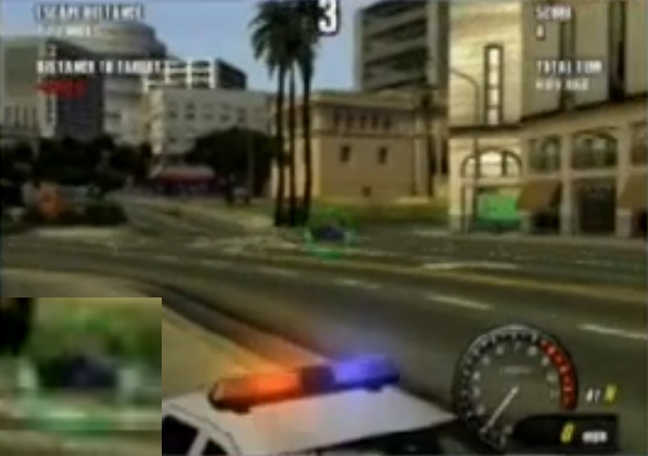 Some sort of crosshair targeting the target.