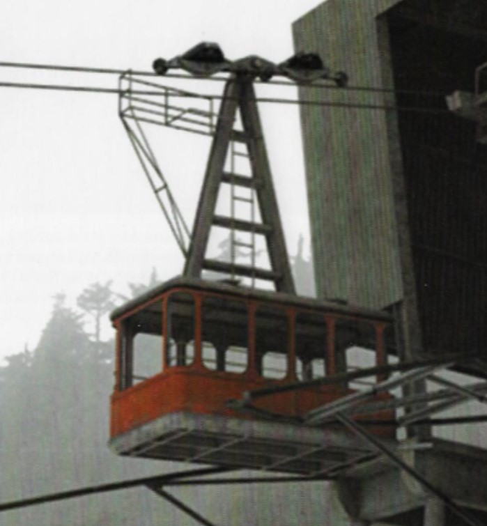 the cable car model from the scrapped episode, as seen on Alan Wake: Illuminated