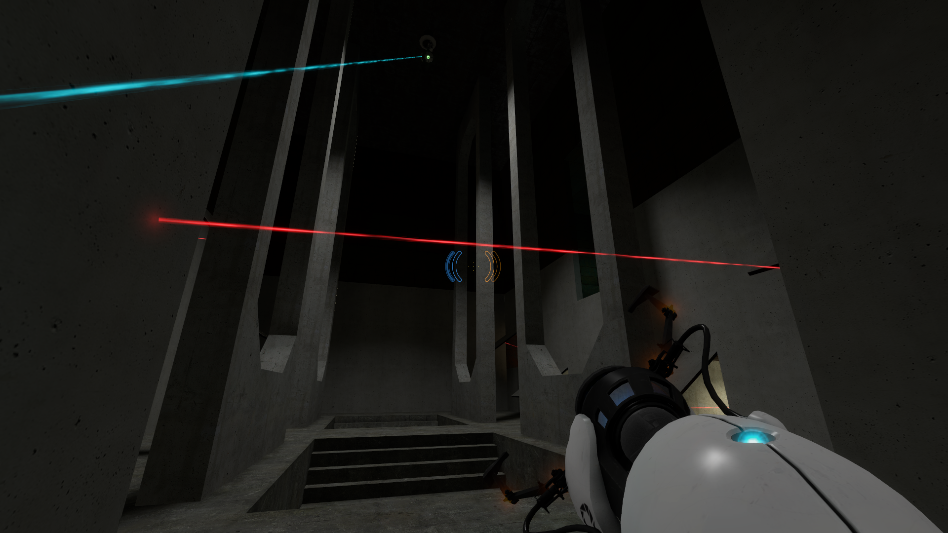 The second area that GLaDOS hides in, with more turrets and another Rocket Turret. The second area that GLaDOS hides in, with more turrets and another Rocket Turret.
