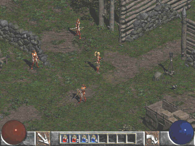 E3 1999 image. The rogues guarding the camp look a lot like the Rogue character in Diablo 1.