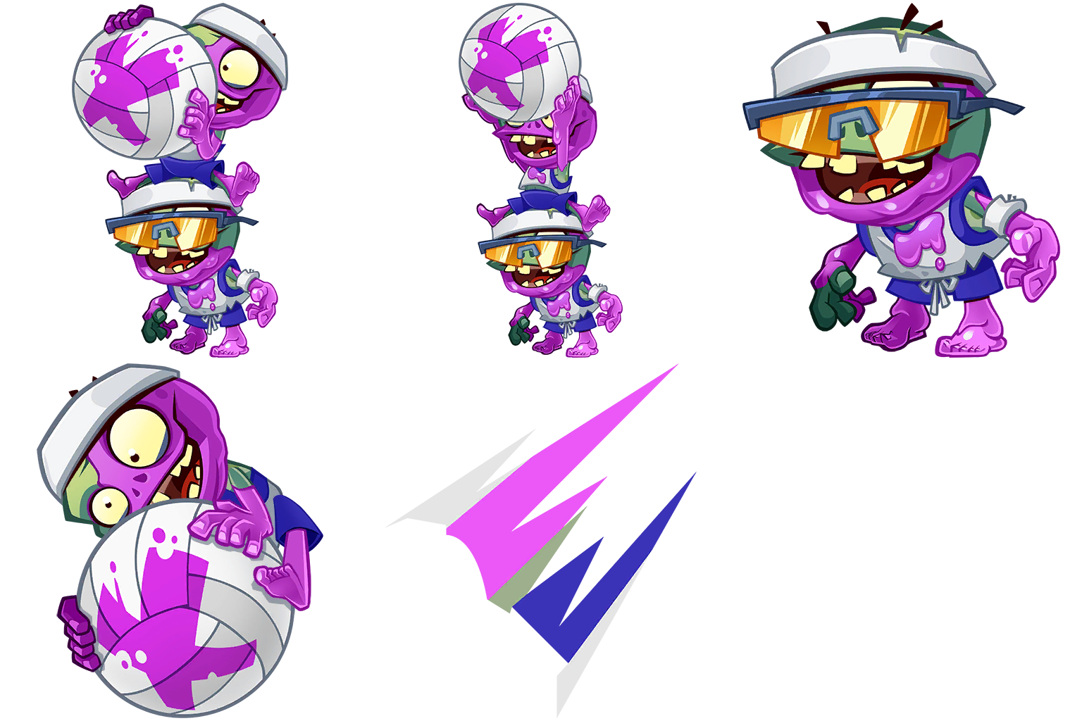 Volleyball Zombie's placeholder sprites Volleyball Zombie's placeholder sprites